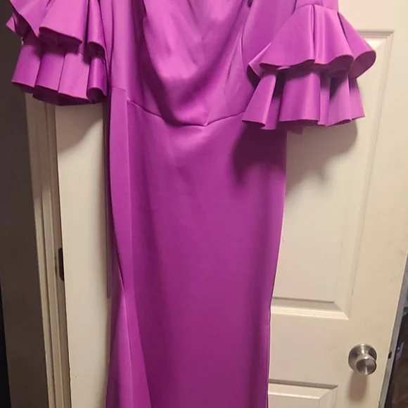 Ashley Stewart | Dresses | Ashley Stewart Pink Sheath Dress With Bell  Sleeves | Poshmark